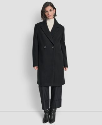 Women's Double-Breasted Notch Collar Coat