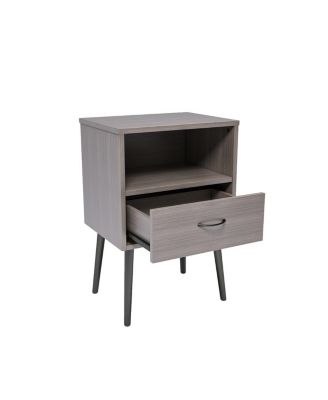 Modern Nightstand Set with Storage Drawers & Shelves