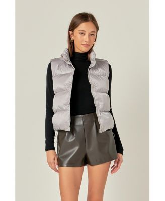 Women's Puffer Cropped Vest