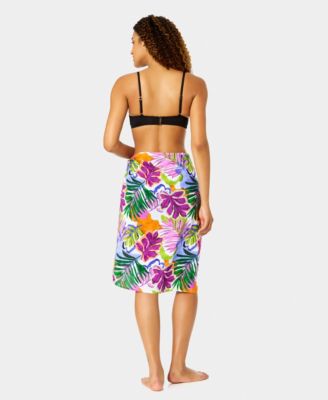 Women's Printed Tie-Front Swim Pareo