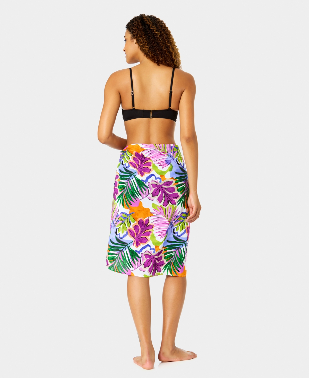 Anne Cole Women's Printed Tie-Front Swim Pareo