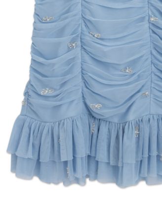 Girls' 7-16 Square Neck Knee-Length Dress