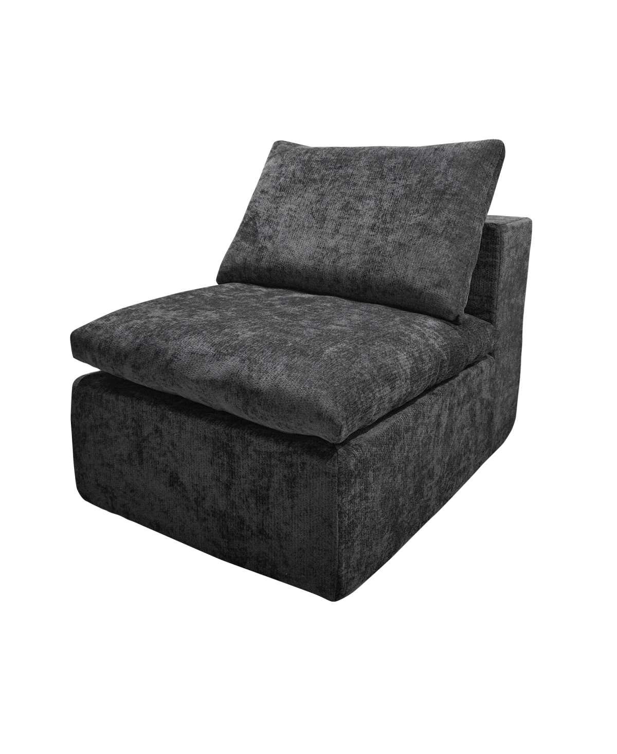 Streamdale Furniture Minimalist Plush Corduroy Sectional Sofa - No Assembly Required