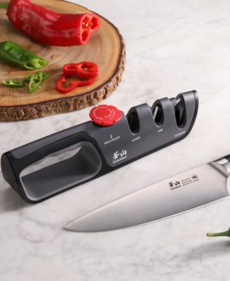 Adjustable Platic 3" Knife and Scissors Sharpener