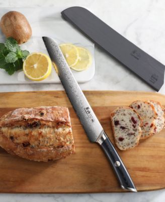 Kuro Series Steel 9" Bread Knife with Sheath