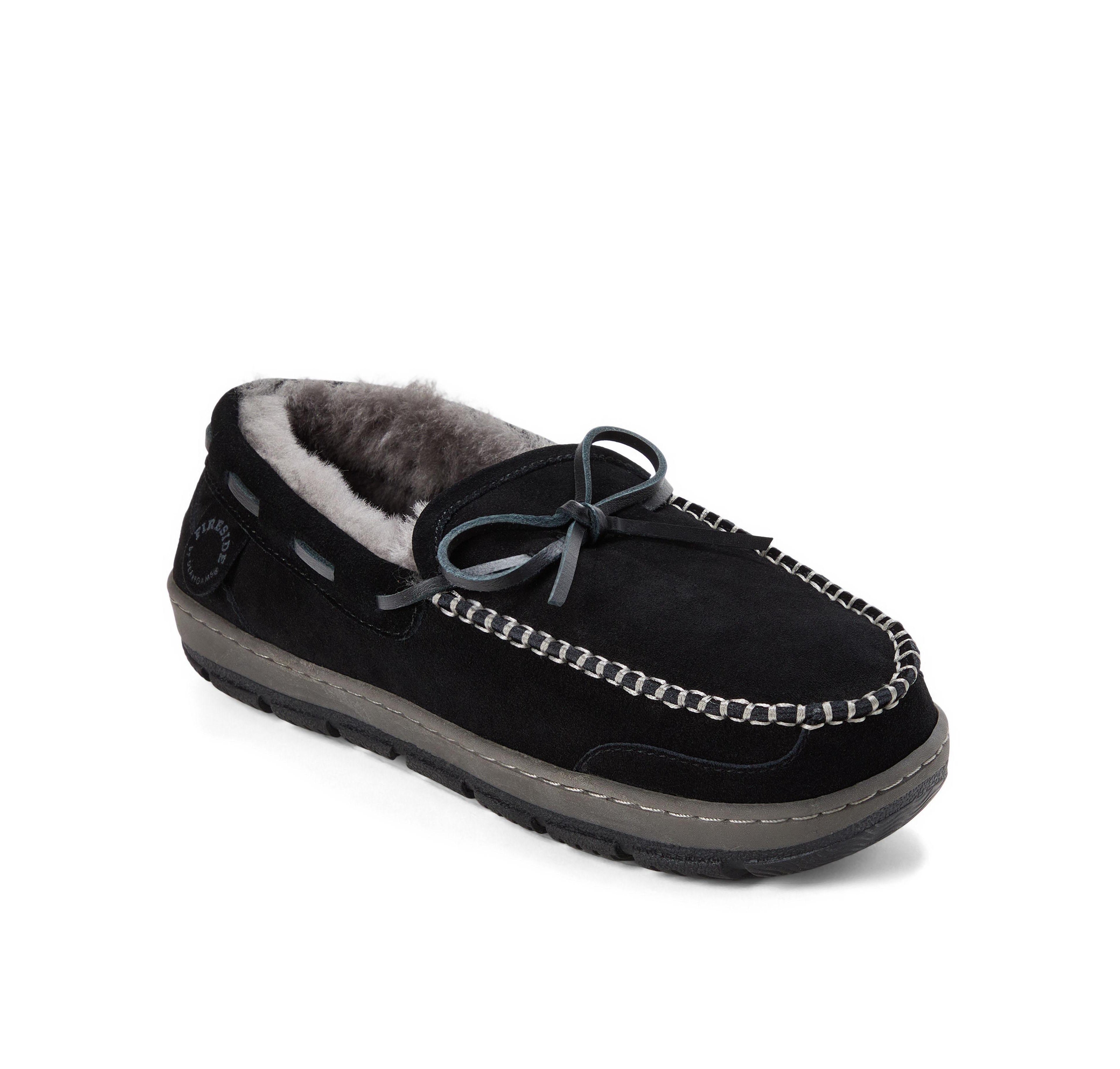 Dearfoams Fireside by Men's Forster Genuine Shearling Moccasin