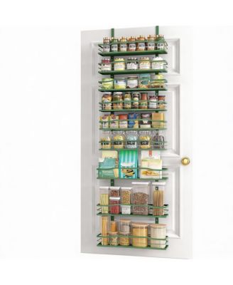 9-Tier Metal Over-the-Door Organizer for Kitchen, Bathroom, Laundry