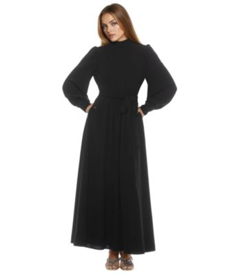 Women's Isaliah Mockneck Blouson Sleeve Maxi Dress
