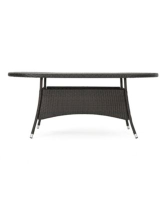Ramsey Outdoor Oval Wicker Dining Table