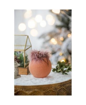 4.7" Glass Christmas Ball Ornaments Decorative Hanging Tree Ornaments Set of 4