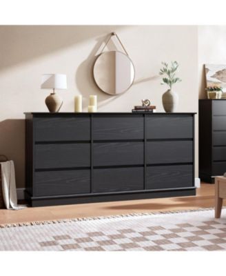 9-Drawer Dresser for Bedroom, Large Double Chest of Drawers with Deep Storage & Wide Top