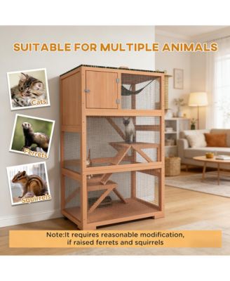 Wooden Outdoor Cat Enclosure Cat House