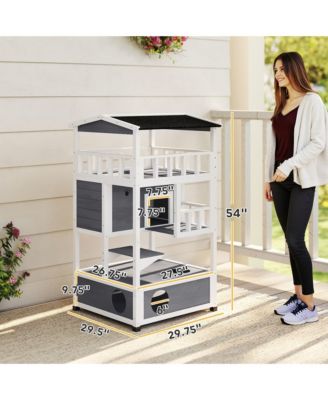 Feral Cat Shelter Cat House Wooden Outdoor Cat House