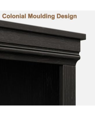 Farmhouse Bookcase with Doors, 5-Tier 70" Tall Bookshelf with Storage Cabinet for Living Room