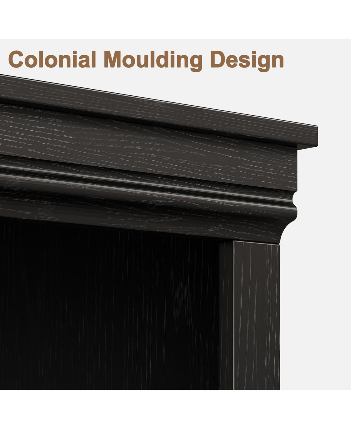 gaomon Farmhouse Bookcase with Doors, 5-Tier 70" Tall Bookshelf with Storage Cabinet for Living Room