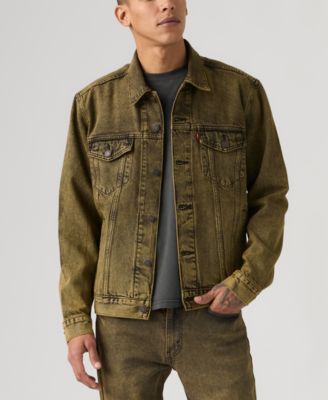 Men's Regular-Fit Stretch Denim Trucker Jacket