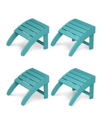 Adirondack Ottoman Foot Rest, Weather-Resistant Patio Footrest for Adirondack Chair, AdirondackChair Footrest Resin