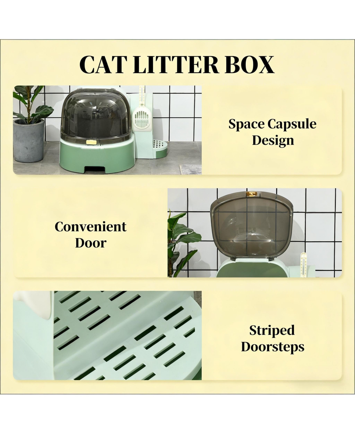 Zeus & Ruta Covered Litter Box Cat Litter Box