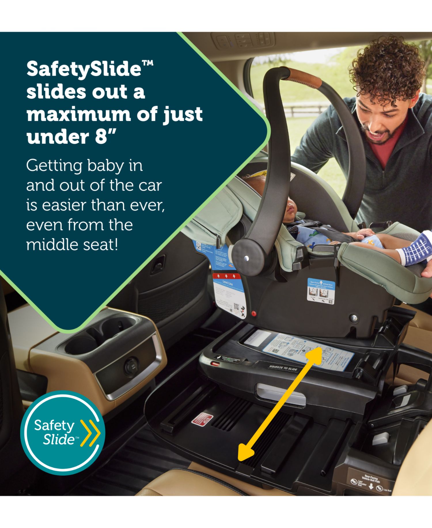 Baby Onboard Slide DLX Safety Slide Base Car Seat