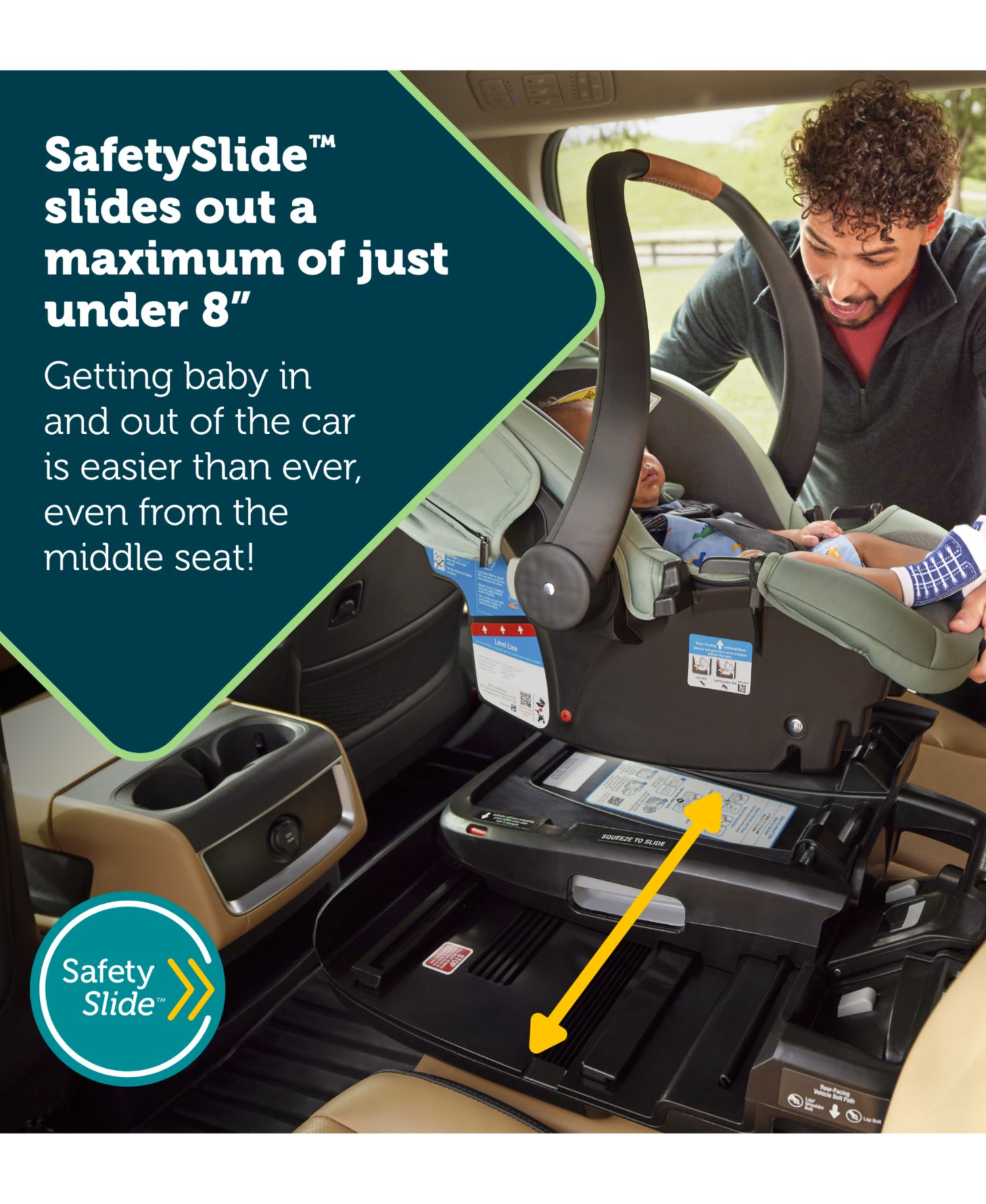 Baby Onboard Slide DLX Safety Slide Base Car Seat