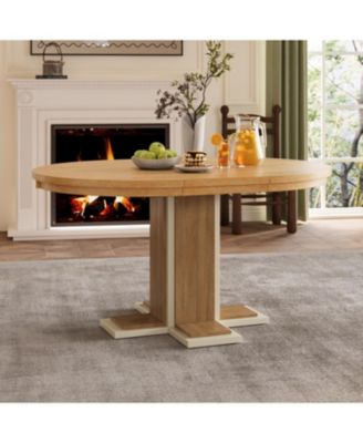 Extendable Oval Dining Table, Solid