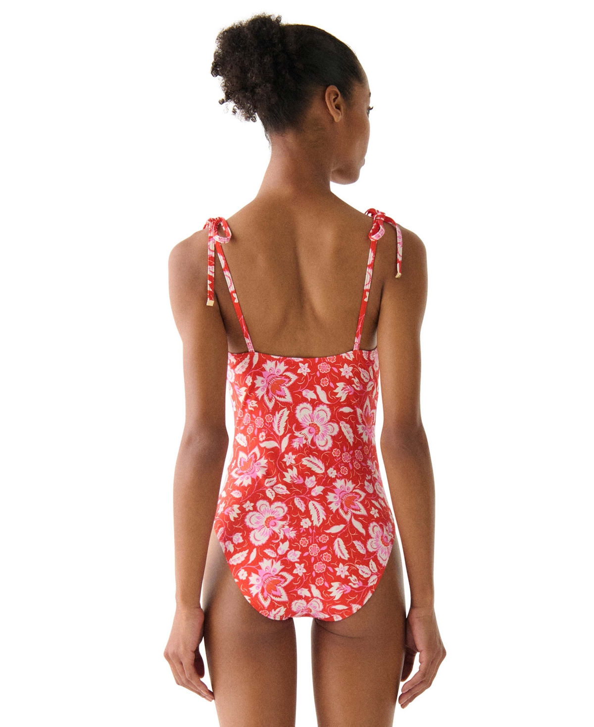 kate spade new york Women's V-Neck One-Piece Swimsuit