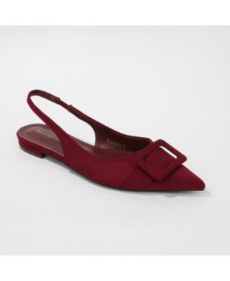 Women's Rossana Slingback Flats with Ornamental Buckle