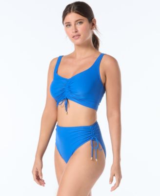 Women's Elevate Bra-Sized Shirred Bikini Top