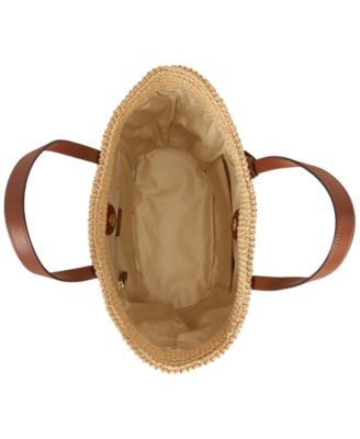 Crocheted Straw Large Lainey Tote Bag