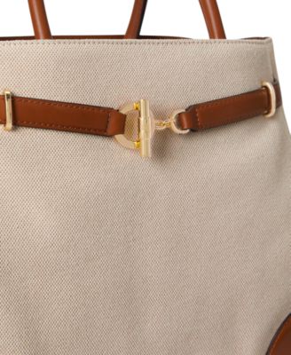 Blaike Large Cross-Dyed Canvas Satchel Bag