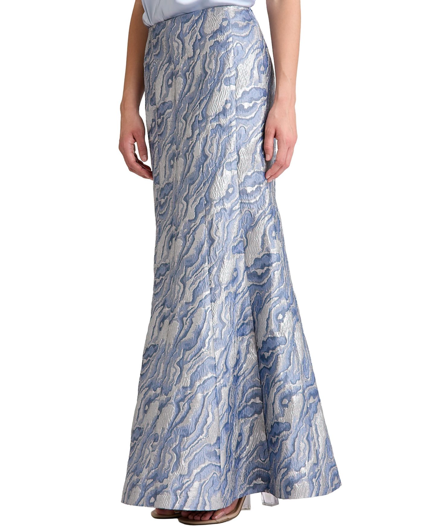 Женская юбка Muse Seamed Ball Room Maxi, цвет: Синий разноцветный — фото 2