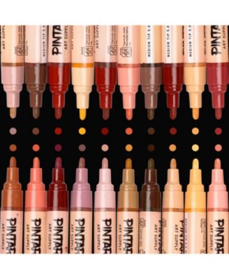 Skin Tone Markers Medium Tip - Skin Tone Watercolor Paint Pens - Skin Tone Acrylic Paint Markers - Acrylic Paint Pens