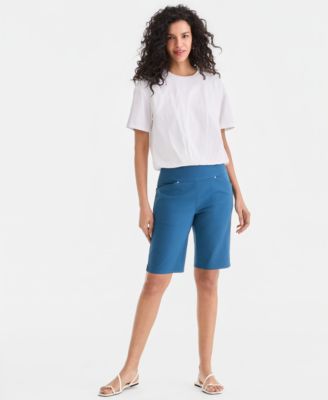 Women's Mid-Rise Pull-On Bermuda Shorts