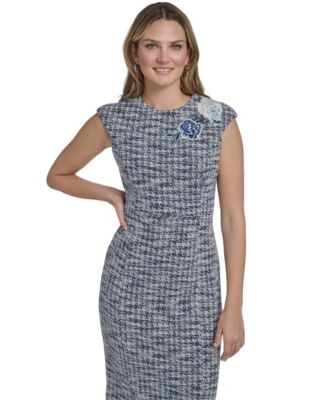 Petite Applique Detail Sheath Dress