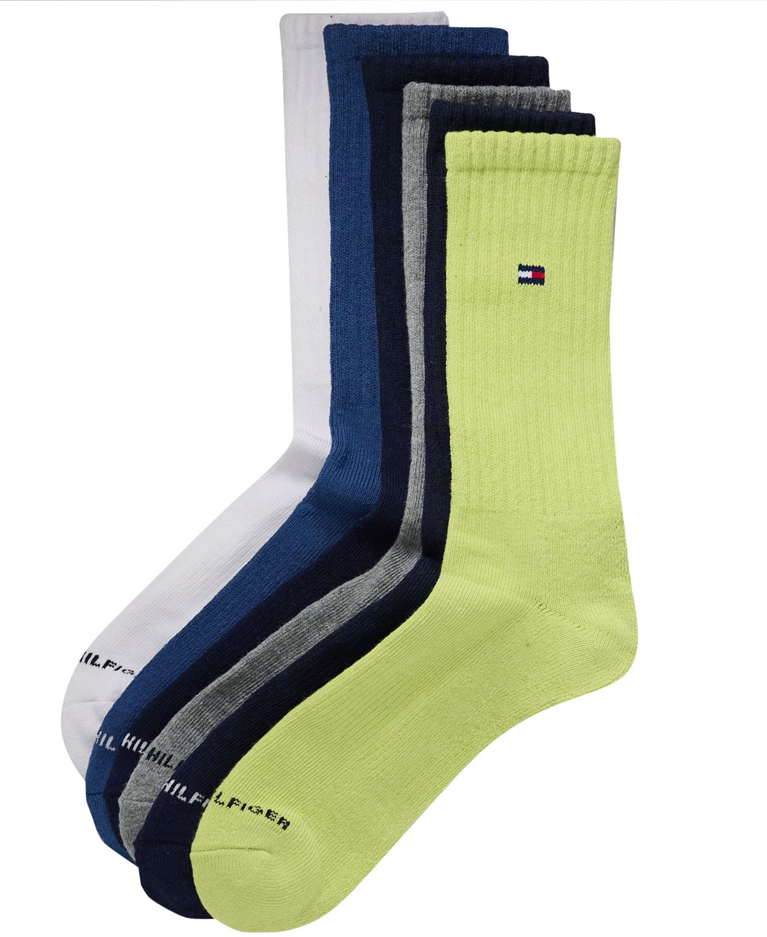 Men's Cushion Sole Sports Crew Socks, 6-Pack