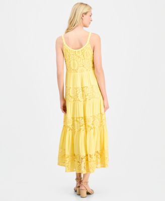 Women's Sleeveless Tiered Midi Dress