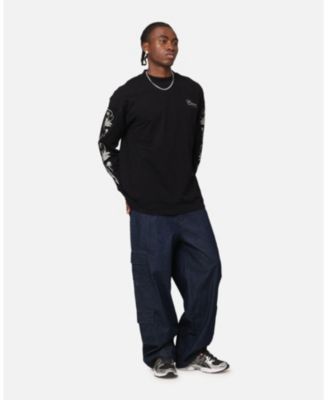 Men's Floral Oversized Long Sleeve T-Shirt