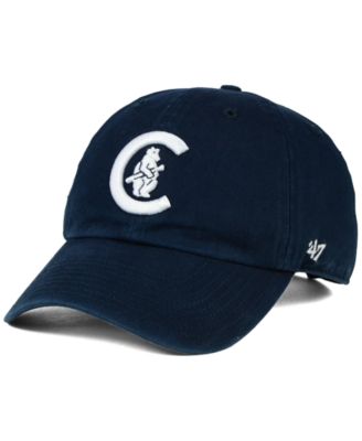 '47 Brand Chicago Cubs Clean Up Adjustable Hat - Charcoal Grey & Red, Relaxed Vintage Fit Cap - View #2
