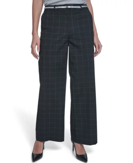 Petite Wide-Leg Fashion Pants - Oxford