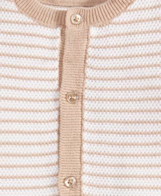 Baby Boys' Striped Knit Cotton Romper