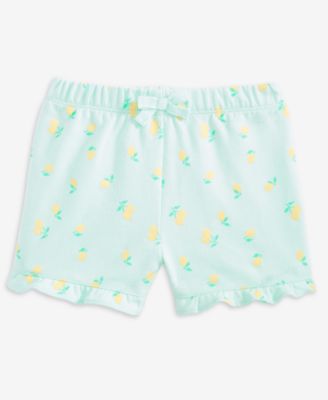 Girls' Toddler 2T-4T French Terry Lemon Toss Shorts
