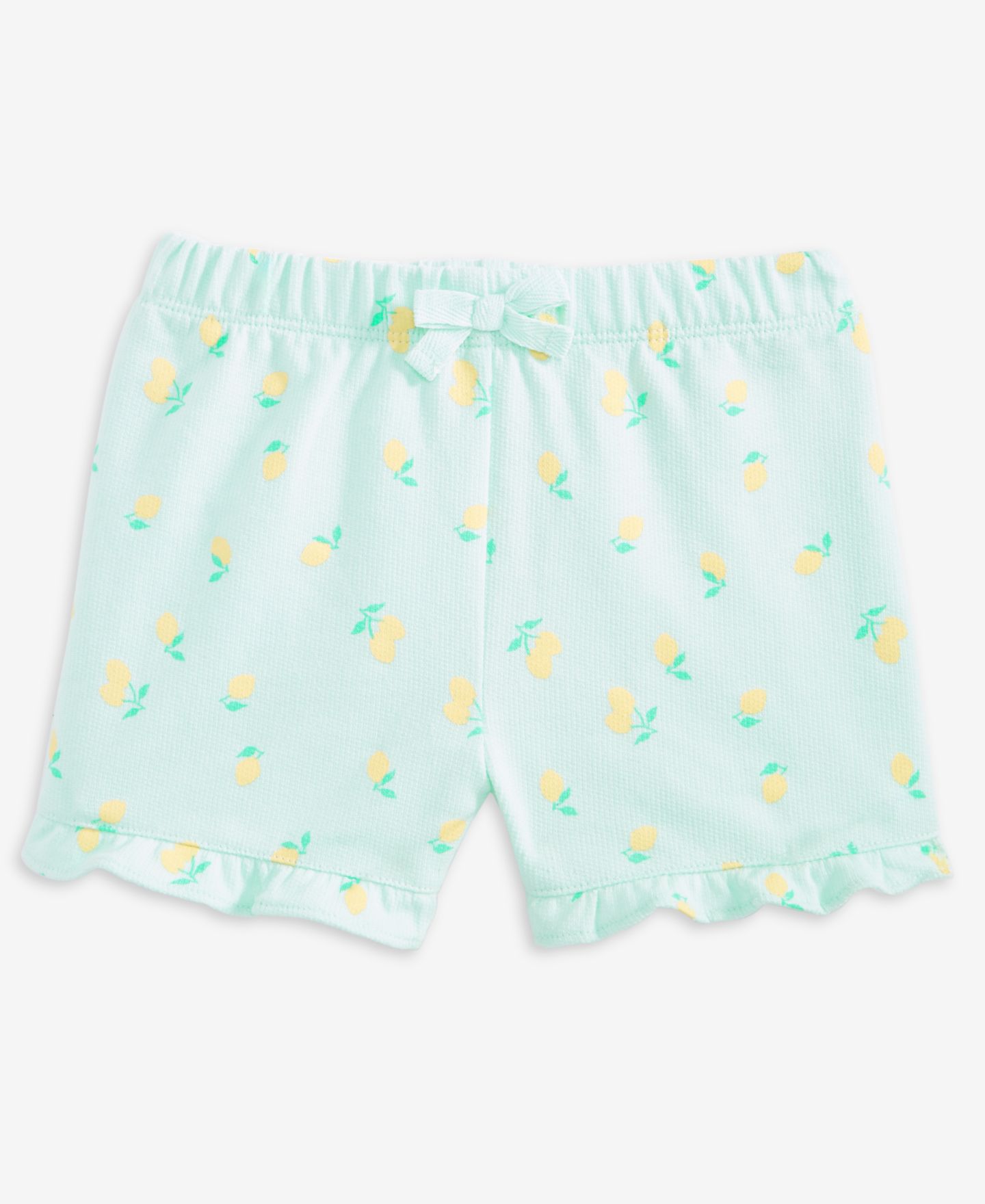 Шорты First Impressions Mix and Match French Terry Lemon Toss Shorts для девочек-малышей — фото 1