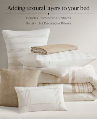 Morgan Jacquard 6-Pc. Comforter Set, Queen