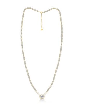 Cubic Zirconia Tennis Necklace