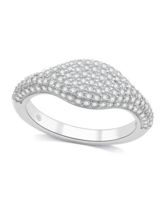Cubic Zirconia Paved Ring