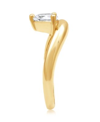 Cubic Zirconia Pear Shaped Ring