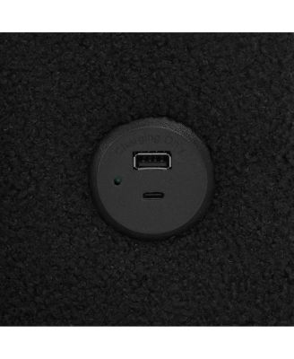 Streamdale Modern U-shaped Sleeper Sofa with Storage & USB Ports, Green