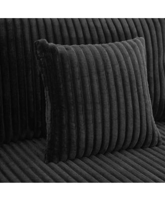 Streamdale Modern Chaise Sofa with Adjustable Backrest, Cup Holders, Phone Holder & Storage, Light Gray