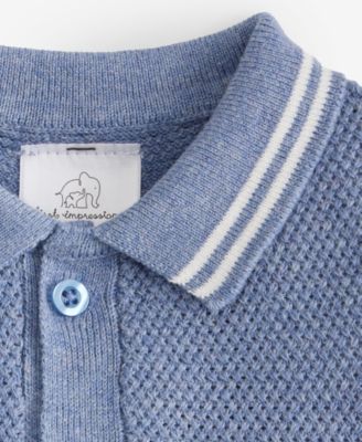 Baby Boys' Cotton Polo Romper