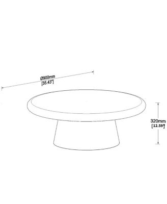 Modern Round Coffee Table, Perfect for Living Room Decor